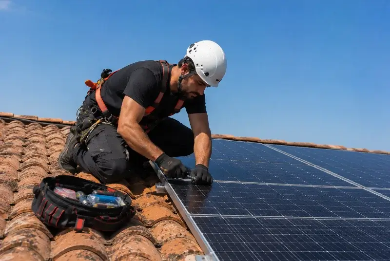 Maintenance et monitoring de panneaux solaires à Saubion