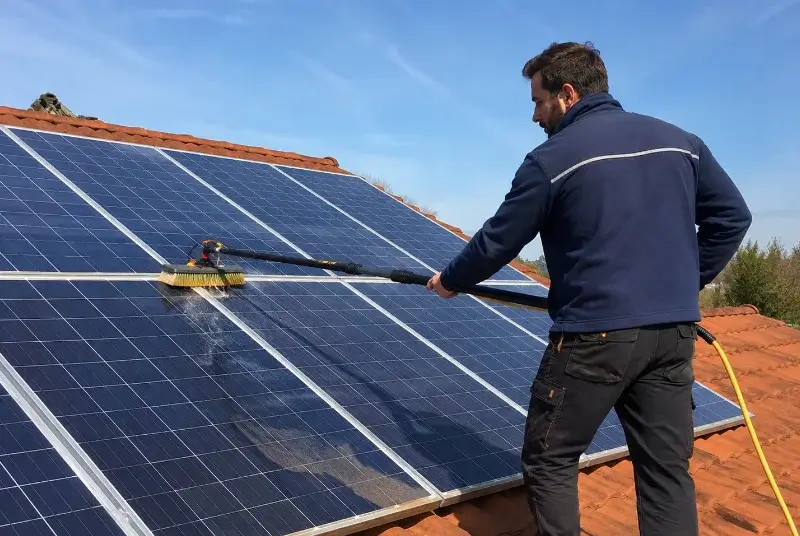 Nettoyage et entretien de panneaux solaires à Saubion